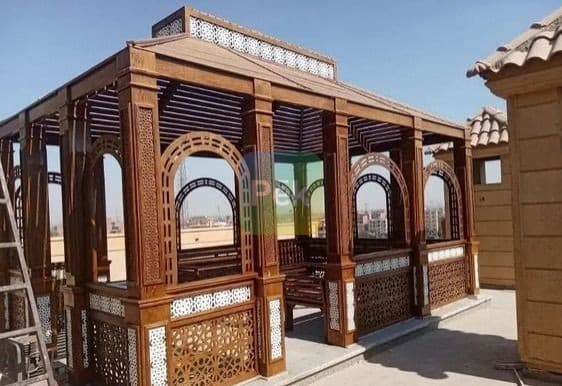 تركيب برجولة خشب لحديقة بيتك vip بالبحرالاحمر